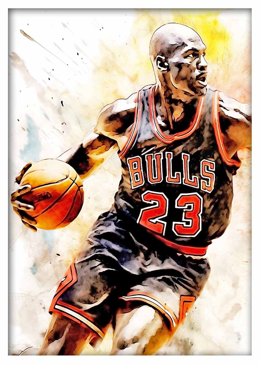 P308 Michael Jordan Canvas Art Prints, T-Shirts, Posters, and Mugs, Cushion Cover Expressive Collection