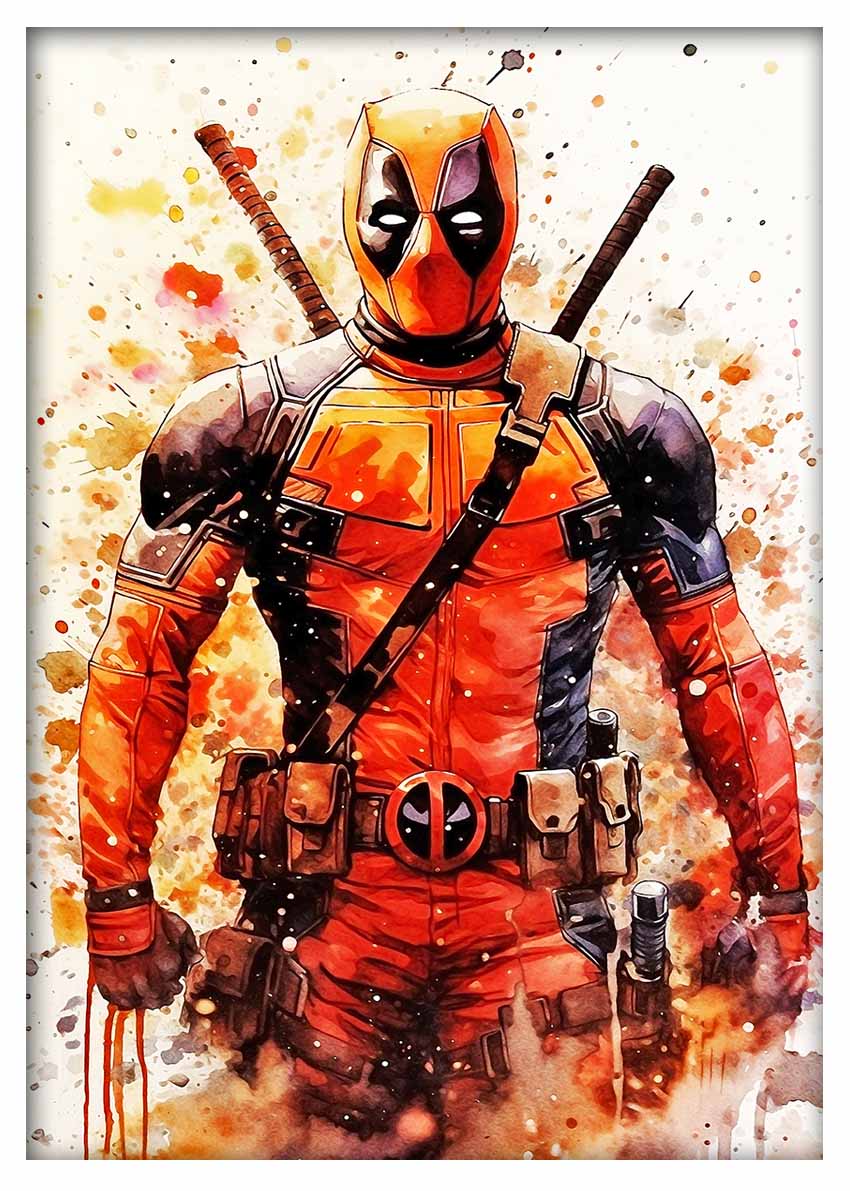 P312 Deadpool Canvas Art Prints, T-Shirts, Posters, and Mugs, Cushion Cover Expressive Collection