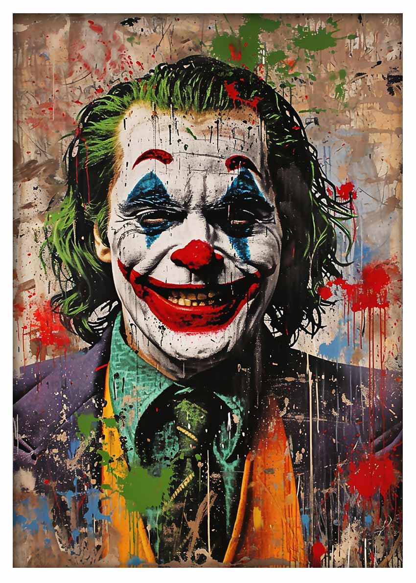 P332 Joker Canvas Art Prints, T-Shirts, Posters, and Mugs, Cushion Cover