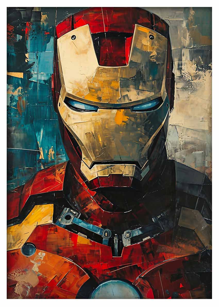 P336 Iron Man Canvas Art Prints, T-Shirts, Posters, and Mugs, Cushion Cover