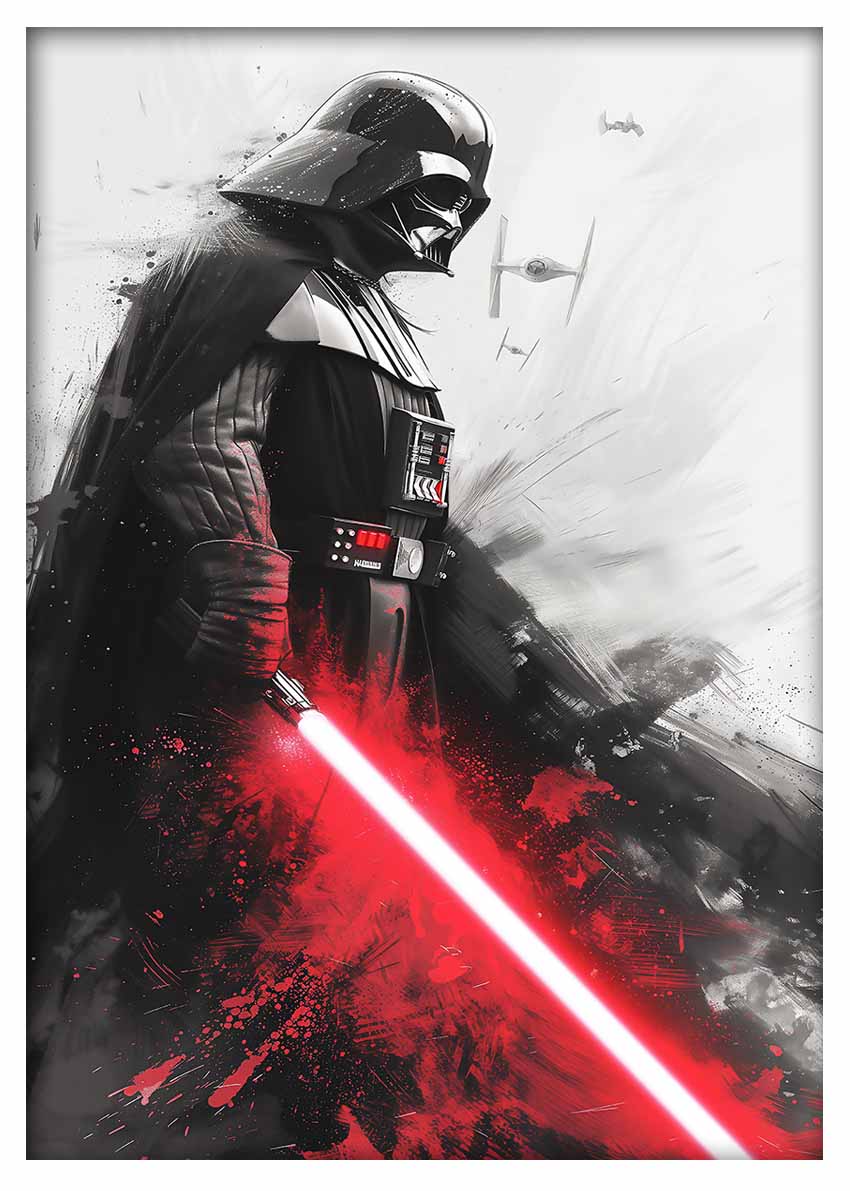 P344 darth fader Canvas Art Prints, T-Shirts, Posters, and Mugs, Cushion Cover