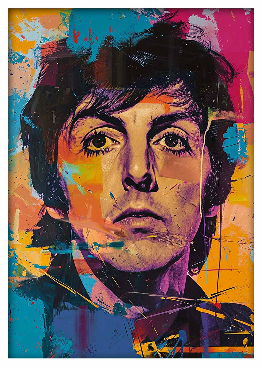 P360 Paul McCartney Canvas Art Prints, T-Shirts, Posters, and Mugs, Cushion Cover