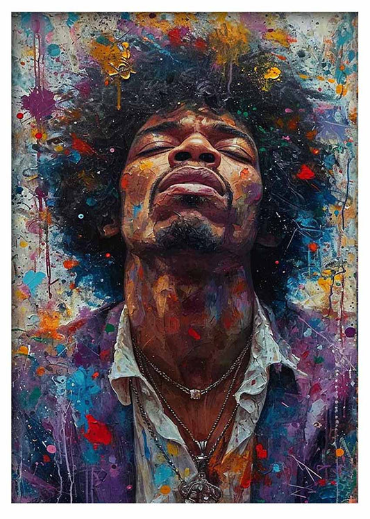 P368 Jimi Hendrix Canvas Art Prints, T-Shirts, Posters, and Mugs, Cushion Cover