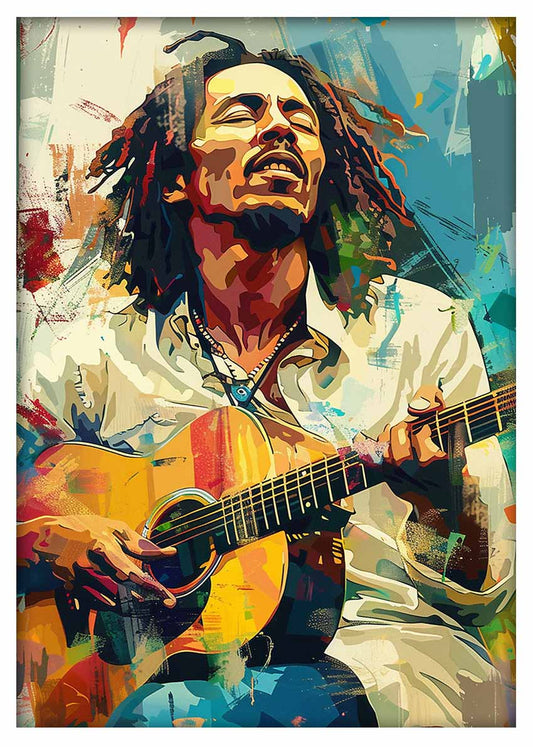 P372 Bob Marley Canvas Art Prints, T-Shirts, Posters, and Mugs, Cushion Cover