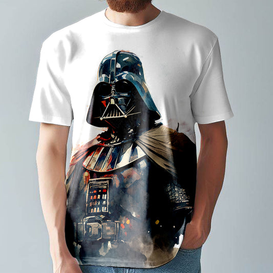 Darth Vader T-Shirt  Colourful Comic Style Tee  Large Print Unisex Fitted T-Shirt T1