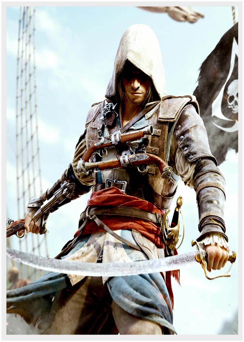 P101 Assassin's Creed Canvas Art Prints, T-Shirts, Posters, and Mugs, Cushion Cover Expressive Collection