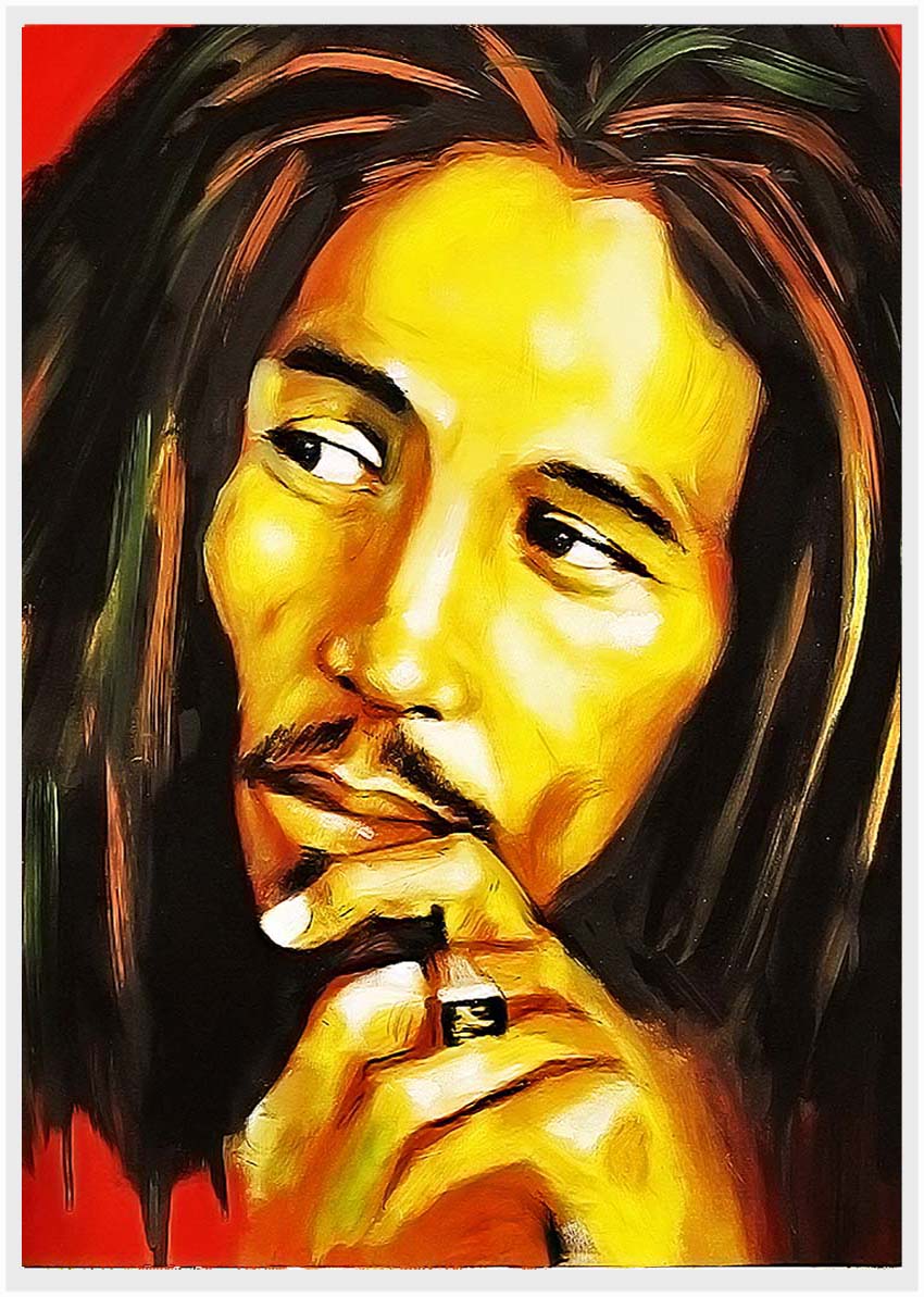 P115 Bob Marley Canvas Art Prints, T-Shirts, Posters, and Mugs, Cushion Cover Expressive Collection