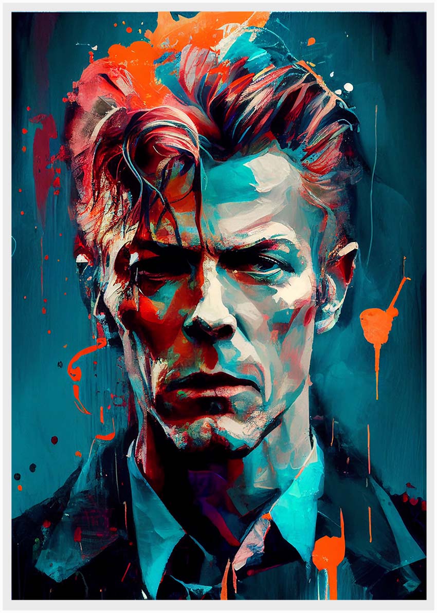 P14 David Bowie Canvas Art Prints, T-Shirts, Posters, and Mugs, Cushion Cover Expressive Collection