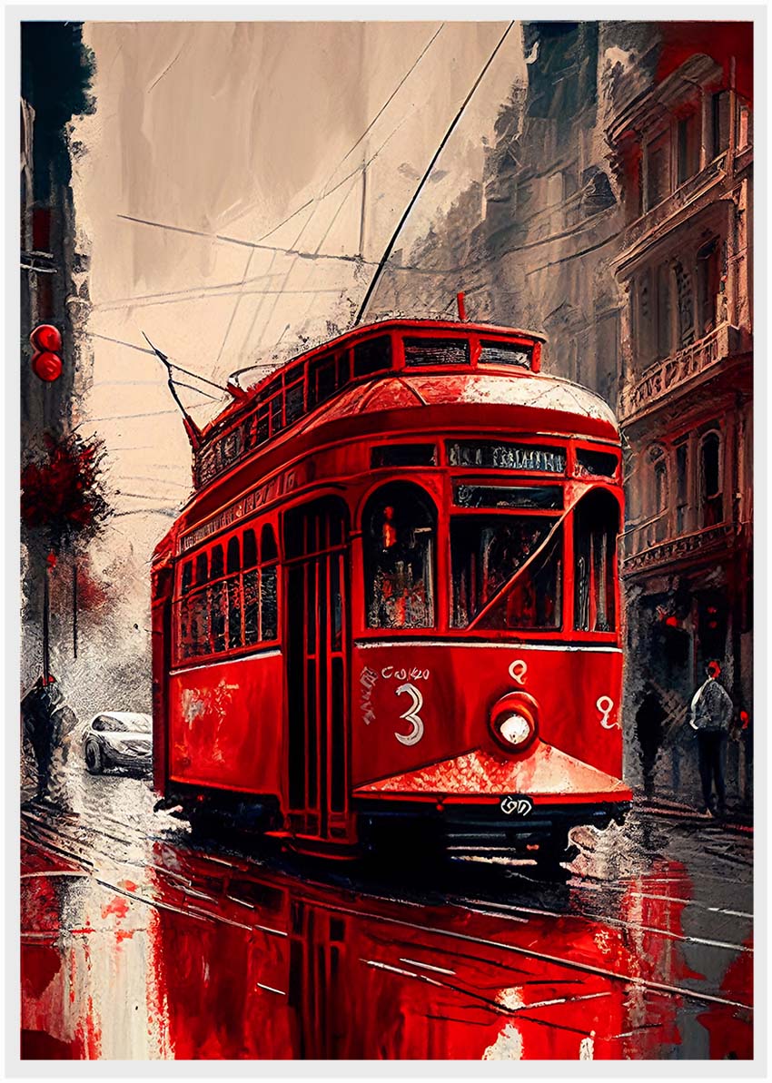 T3 Tramway Taksim Square Canvas Art Prints, T-Shirts, Posters, and Mugs: Expressive Collection