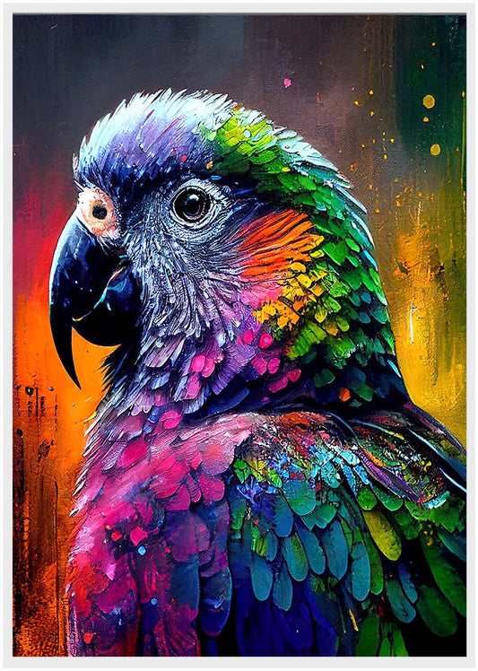 T5 Parrot Canvas Art Prints, T-Shirts, Posters, and Mugs: Expressive Collection