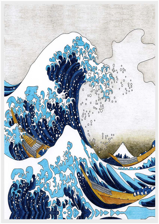 T8 The Great Wave Canvas Art Prints, T-Shirts, Posters, and Mugs, Cushion Cover Expressive Collection