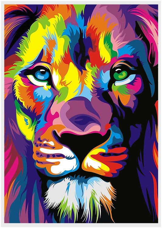 T9 Lion Canvas Art Prints, T-Shirts, Posters, and Mugs, Cushion Cover Expressive Collection