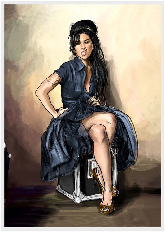 P92 Amy Winehouse Canvas Art Prints, T-Shirts, Posters, and Mugs, Cushion Cover Expressive Collection