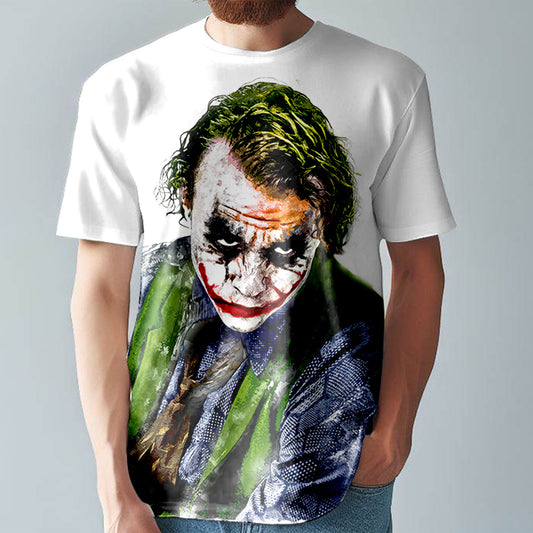 Joker T-Shirt  Colourful Comic Style Tee  Large Print Unisex Fitted T-Shirt  T2