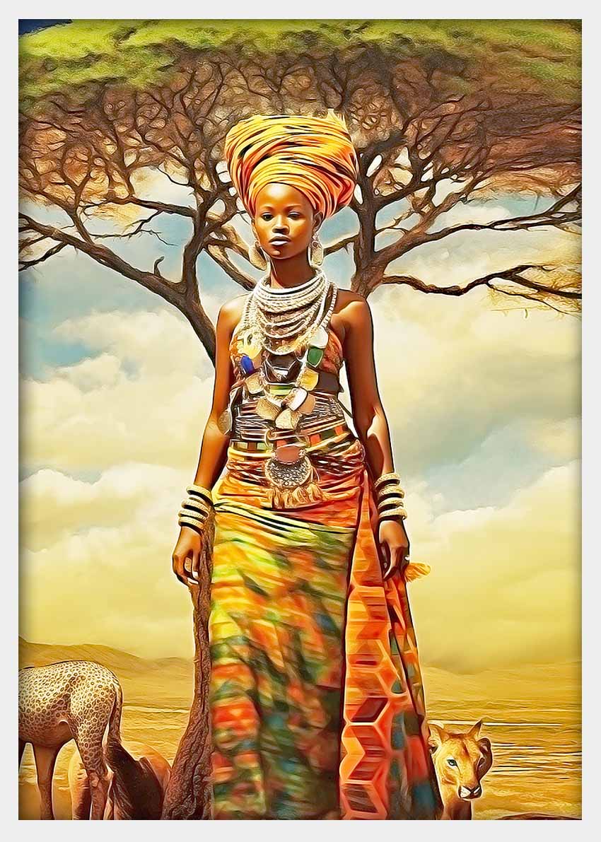 T333 Africa Canvas Art Prints, T-Shirts, Posters, and Mugs, Cushion Cover Expressive Collection