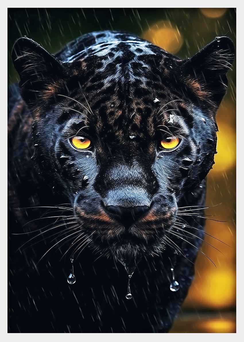 T371 Black panther Canvas Art Prints, T-Shirts, Posters, and Mugs, Cushion Cover Expressive Collection