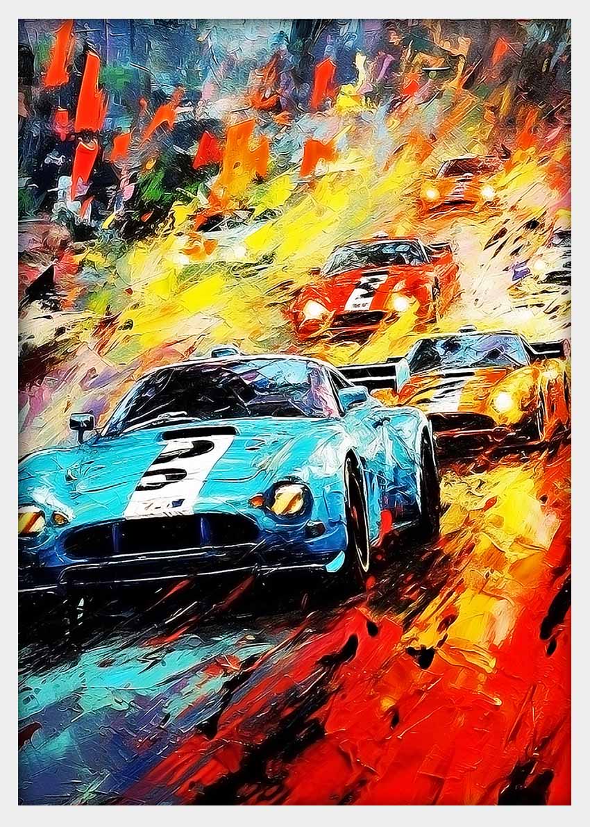 T375 Racing Car Canvas Art Prints, T-Shirts, Posters, and Mugs, Cushion Cover Expressive Collection