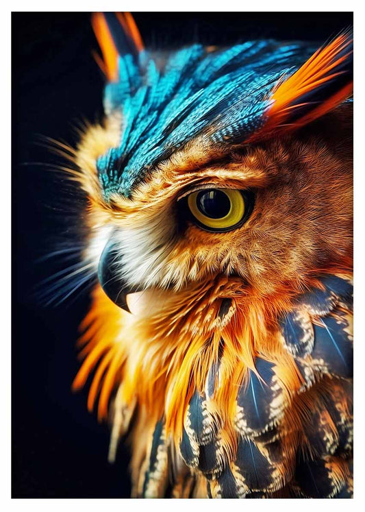 T405 Owl Canvas Art Prints, T-Shirts, Posters, and Mugs, Cushion Cover Expressive Collection