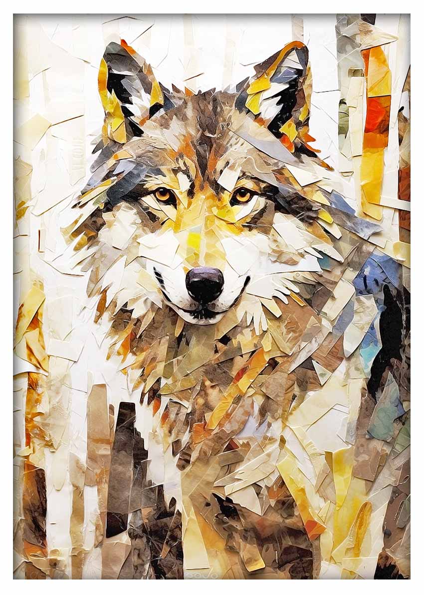 T407 Wolf Canvas Art Prints, T-Shirts, Posters, and Mugs, Cushion Cover Expressive Collection