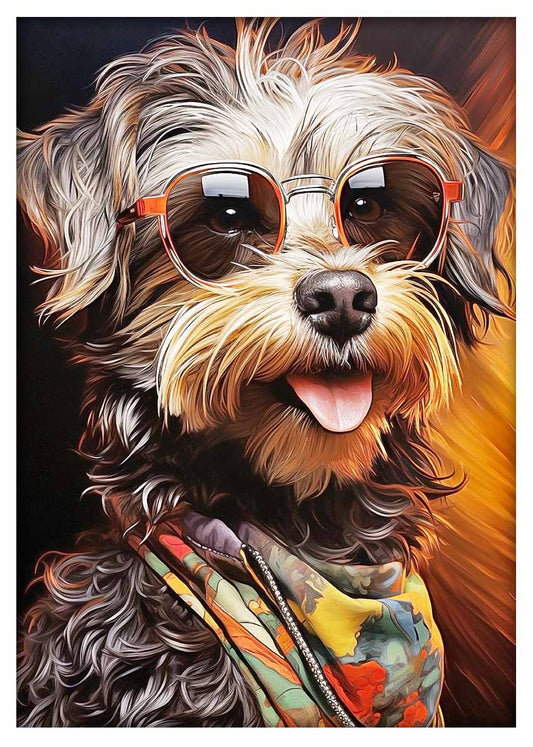 T410 Dog Canvas Art Prints, T-Shirts, Posters, and Mugs, Cushion Cover Expressive Collection