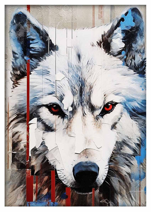 T418 Wolf Canvas Art Prints, T-Shirts, Posters, and Mugs, Cushion Cover Expressive Collection