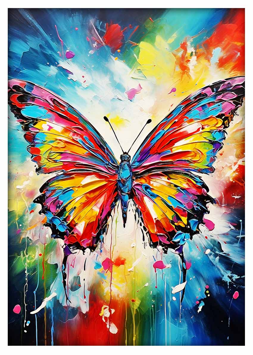 T462 Butterfly Canvas Art Prints, T-Shirts, Posters, and Mugs, Cushion Cover Expressive Collection