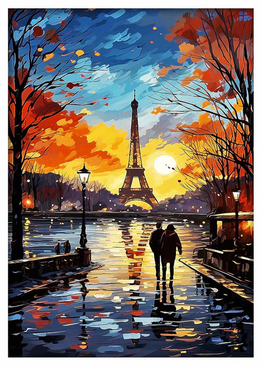 T469 Paris Canvas Art Prints, T-Shirts, Posters, and Mugs, Cushion Cover Expressive Collection