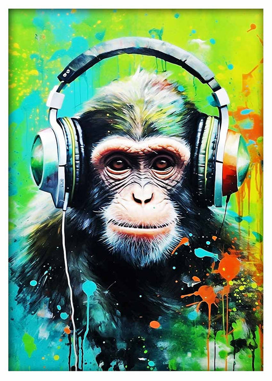 T481 Monkey Canvas Art Prints, T-Shirts, Posters, and Mugs, Cushion Cover Expressive Collection