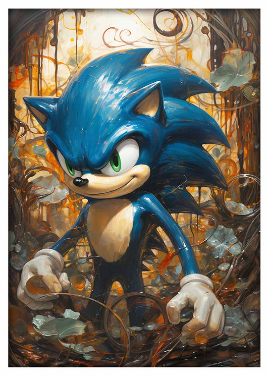 T488 sonic the hedgehog Canvas Art Prints, T-Shirts, Posters, and Mugs, Cushion Cover Expressive Collection