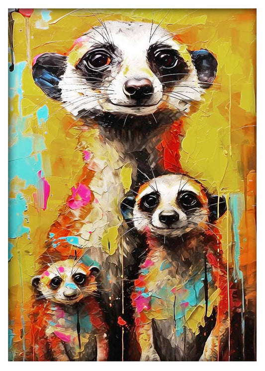 T491 Meerkat Canvas Art Prints, T-Shirts, Posters, and Mugs, Cushion Cover Expressive Collection