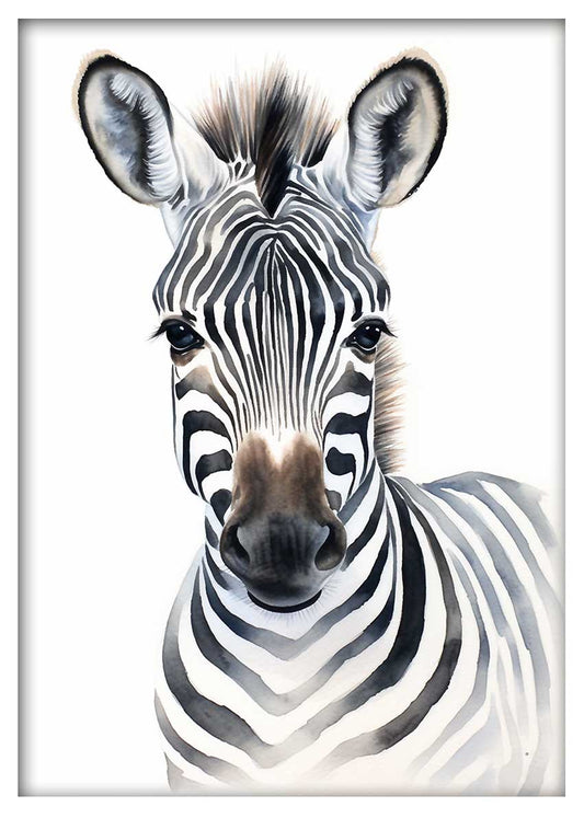 T496 Zebra Canvas Art Prints, T-Shirts, Posters, and Mugs, Cushion Cover Expressive Collection (Copy)