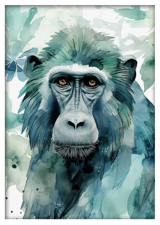 T502 Monkey Canvas Art Prints, T-Shirts, Posters, and Mugs, Cushion Cover Expressive Collection