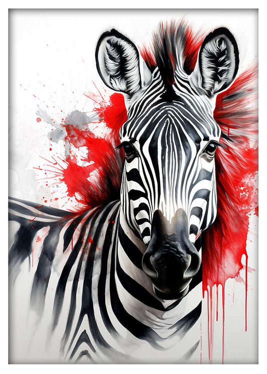 T508 Zebra Canvas Art Prints, T-Shirts, Posters, and Mugs, Cushion Cover Expressive Collection