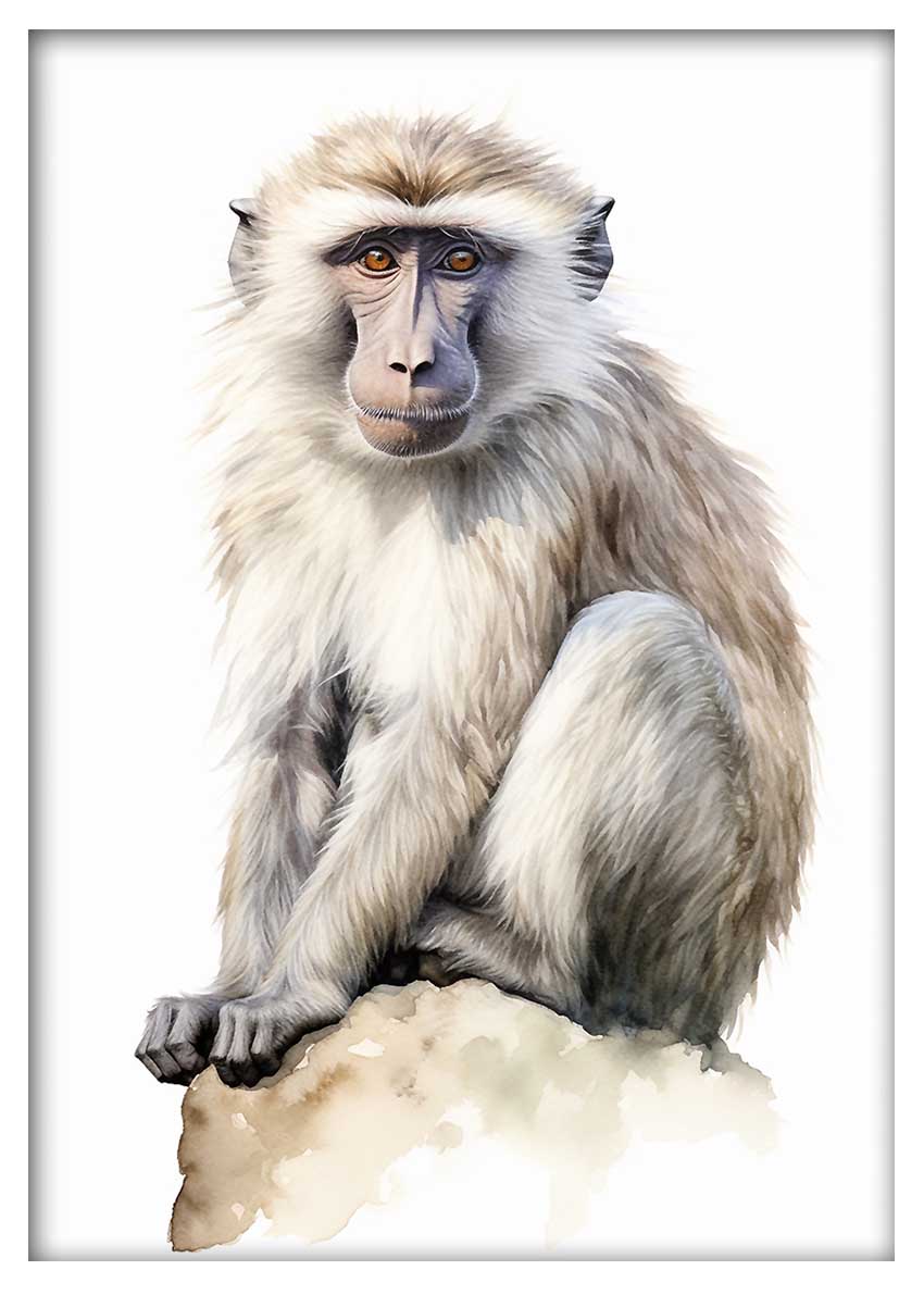 T540 Monkey Canvas Art Prints, T-Shirts, Posters, and Mugs, Cushion Cover Expressive Collection