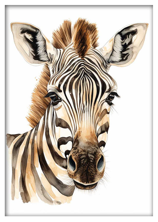 T580 Zebra Canvas Art Prints, T-Shirts, Posters, and Mugs, Cushion Cover