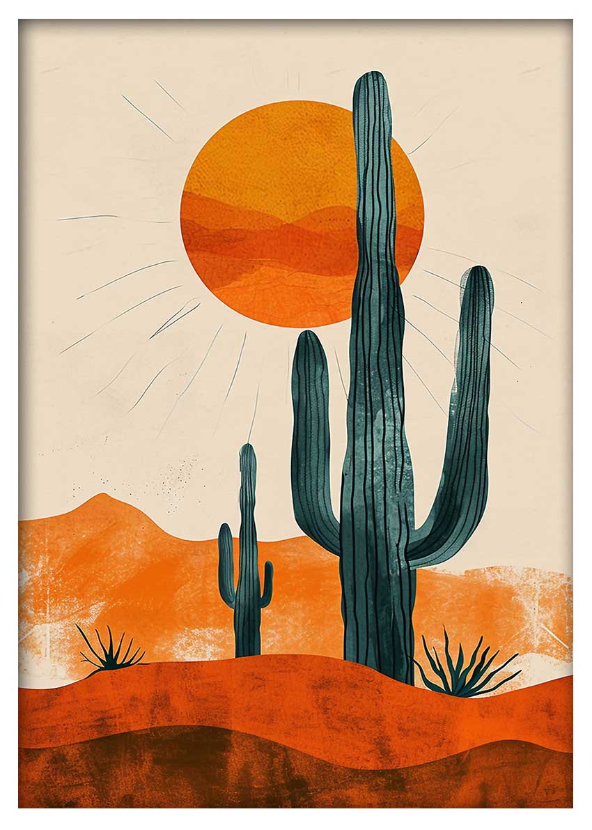 T621 Cactus Canvas Art Prints, T-Shirts, Posters, and Mugs, Cushion Cover