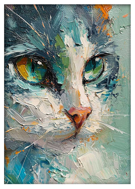 T629 Cat Canvas Art Prints, T-Shirts, Posters, and Mugs, Cushion Cover