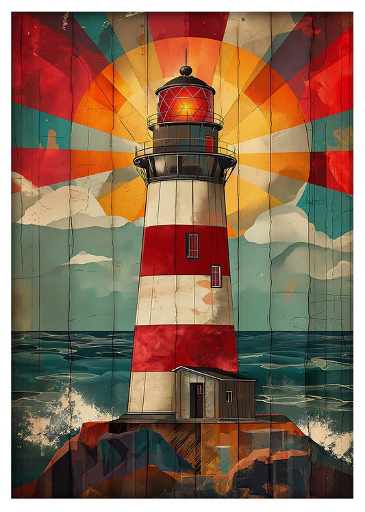 T664 Lighthouse Canvas Art Prints, T-Shirts, Posters, and Mugs, Cushion Cover