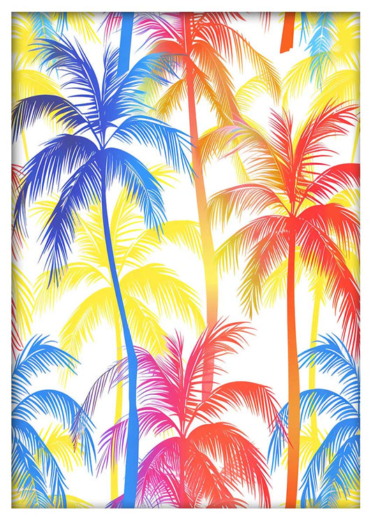 T666 Palm Trees Canvas Art Prints, T-Shirts, Posters, and Mugs, Cushion Cover