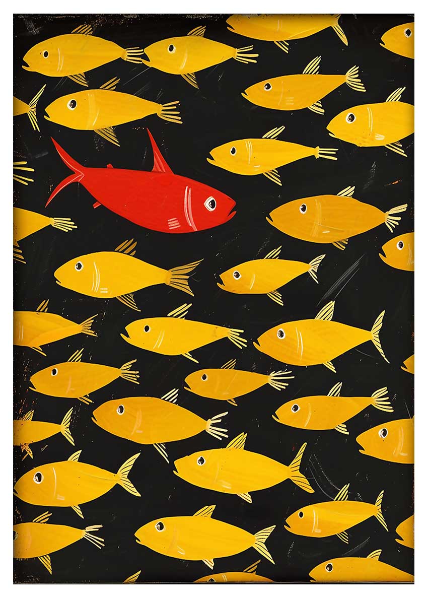 T688 FISH Canvas Art Prints, T-Shirts, Posters, and Mugs, Cushion Cover