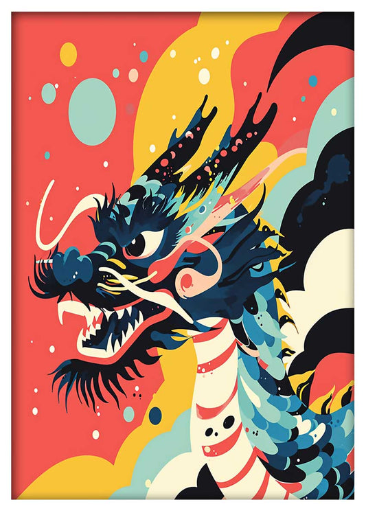 T757 Dragon Canvas Art Prints, T-Shirts, Posters, and Mugs, Cushion Cover