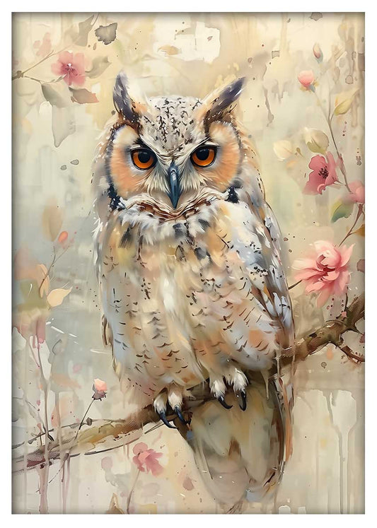 T774 OWL Canvas Art Prints, T-Shirts, Posters, and Mugs, Cushion Cover