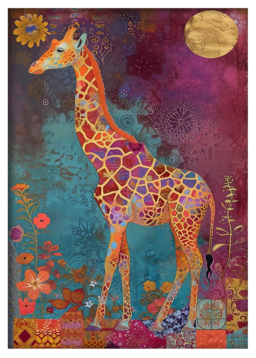 T804 giraffe Canvas Art Prints, T-Shirts, Posters, and Mugs, Cushion Cover