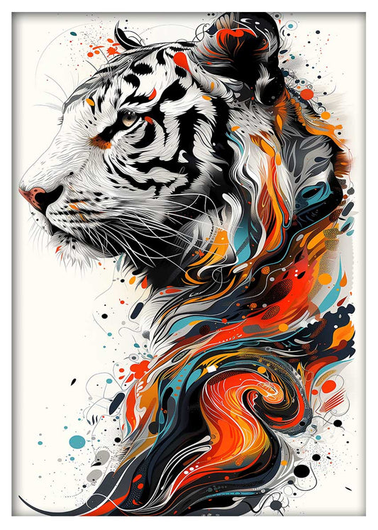 T812 Tiger Canvas Art Prints, T-Shirts, Posters, and Mugs, Cushion Cover