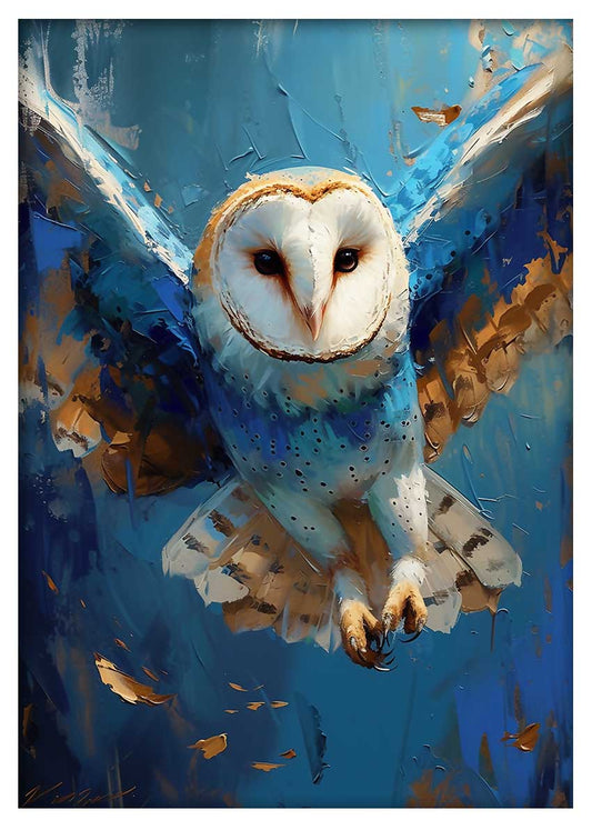 T839 Owl Canvas Art Prints, T-Shirts, Posters, and Mugs, Cushion Cover