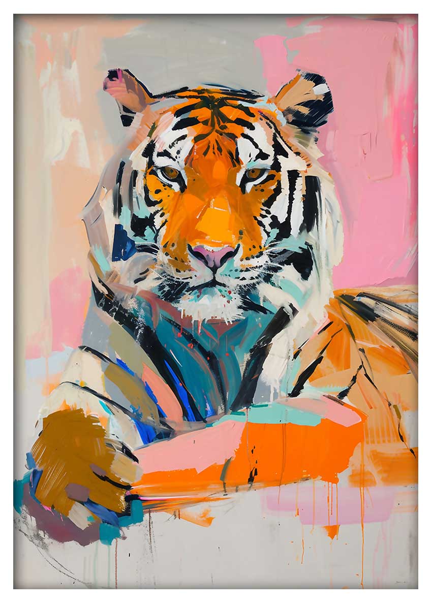 T850 Tiger Canvas Art Prints, T-Shirts, Posters, and Mugs, Cushion Cover