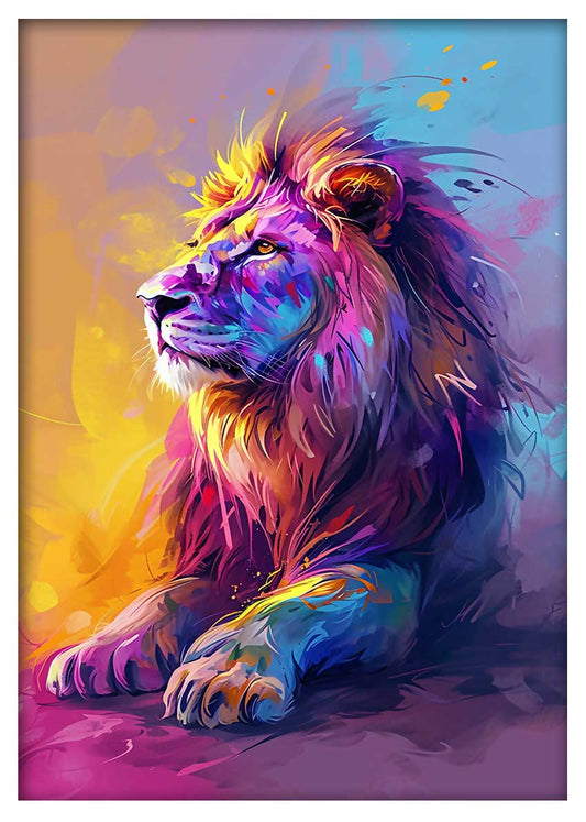 T853 Lion Canvas Art Prints, T-Shirts, Posters, and Mugs, Cushion Cover