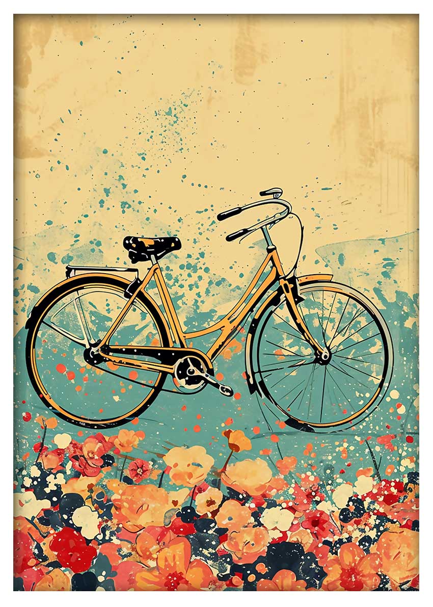 T855 Bike Canvas Art Prints, T-Shirts, Posters, and Mugs, Cushion Cover