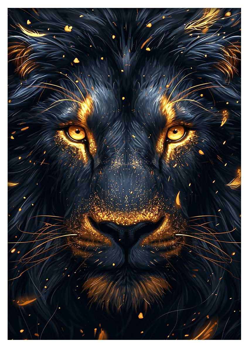 T879 Lion Canvas Art Prints, T-Shirts, Posters, and Mugs, Cushion Cover