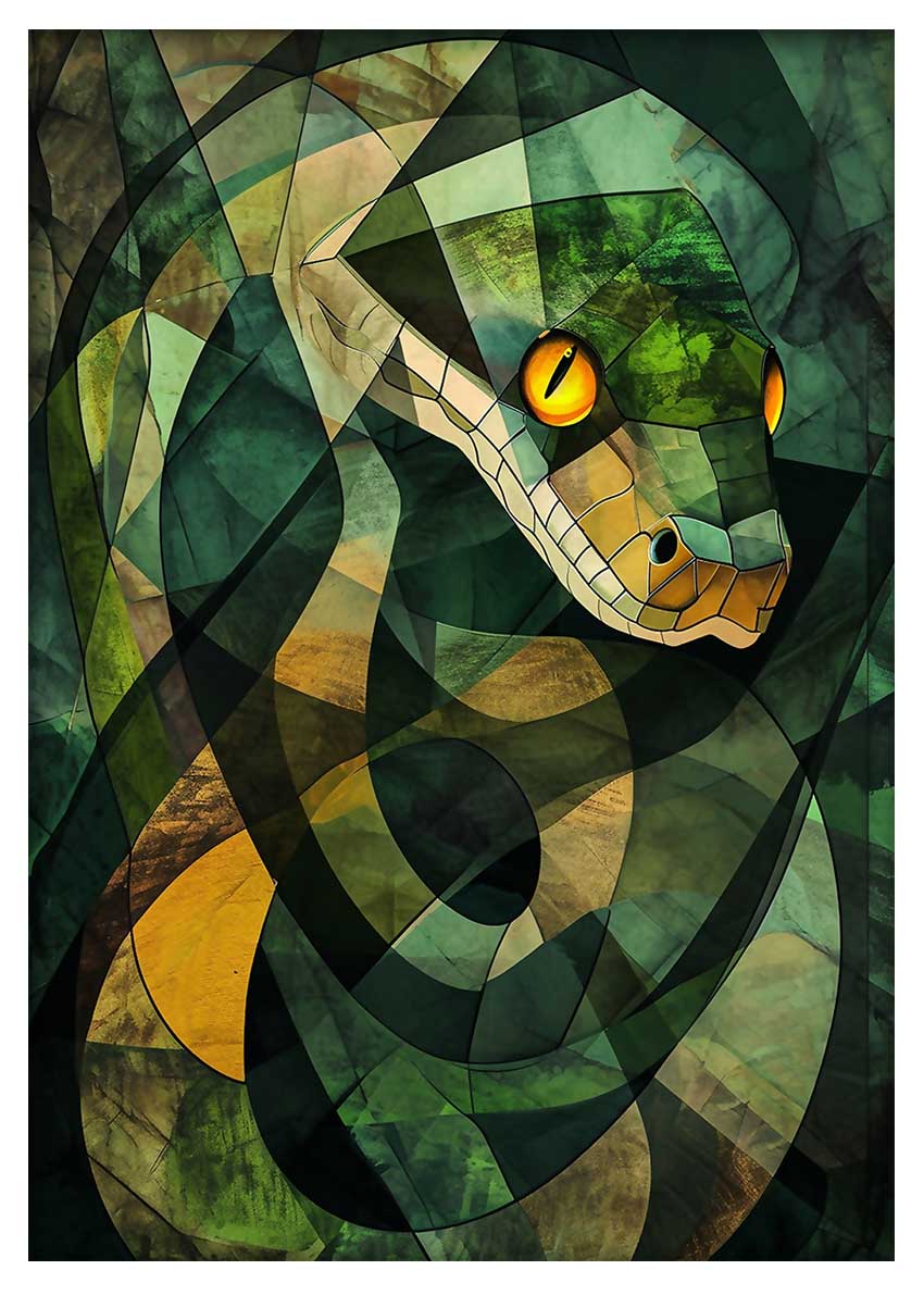 T883 Snake Canvas Art Prints, T-Shirts, Posters, and Mugs, Cushion Cover